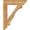 Ekena Millwork Balboa Slat Rough Sawn Bracket w/ Offset Brace, Western Red Cedar, 8"W x 32"D x 40"H BKT0806X32X40BOA06RWR - alternate 3